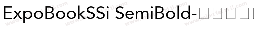 ExpoBookSSi SemiBold字体转换